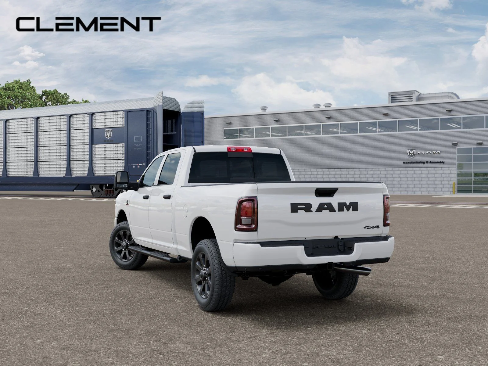 New 2027 Bright White Clearcoat RAM Black Express image 3
