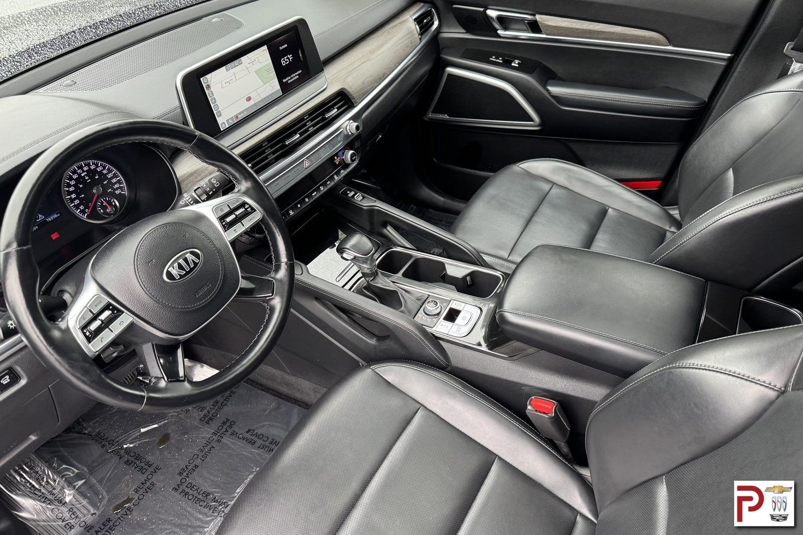 Used 2021 Black Kia EX image 10