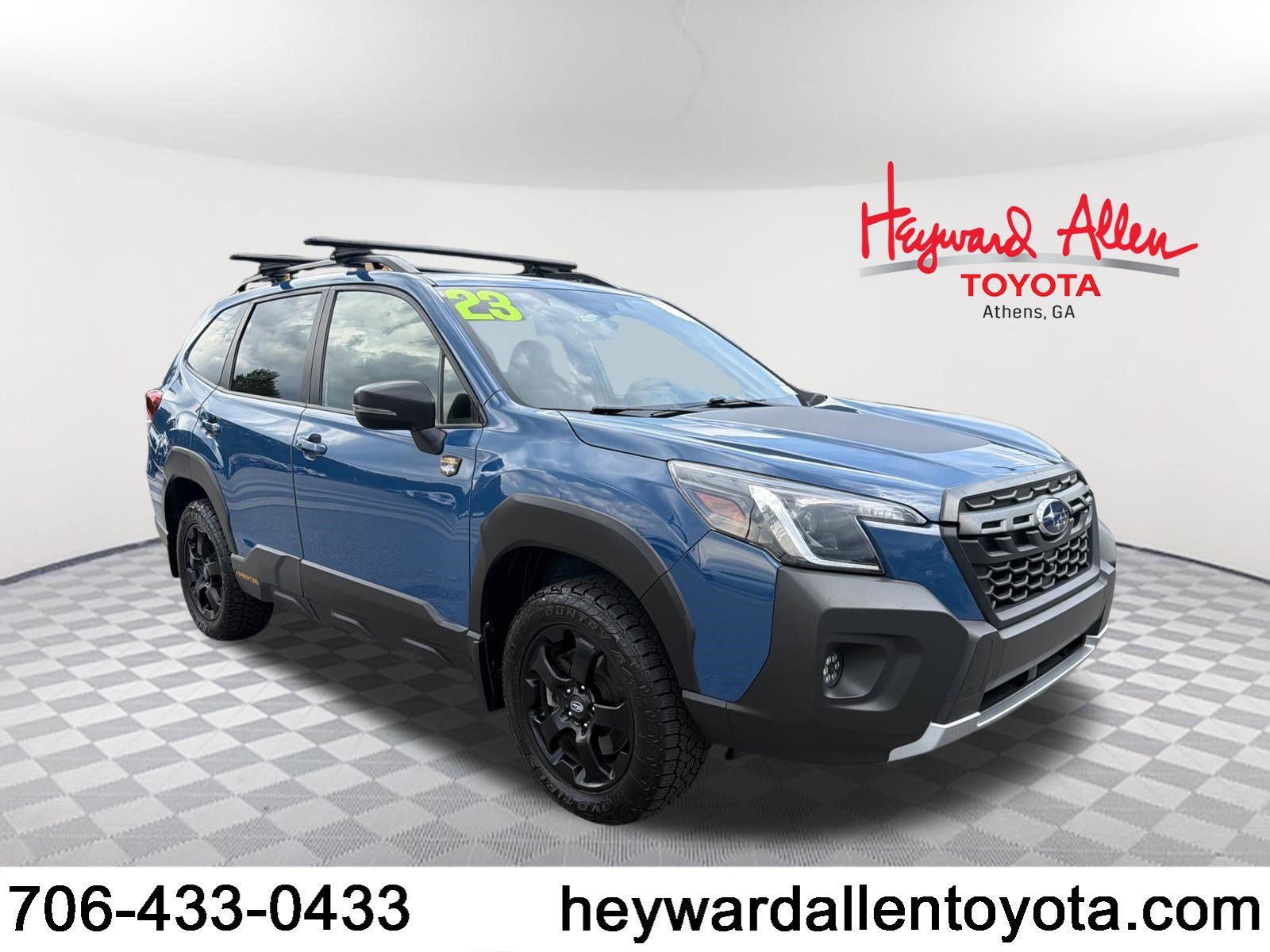 Used 2023 Geyser Blue Subaru Wilderness image 1