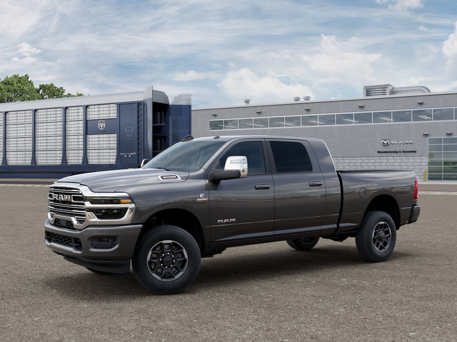 New 2026 Granite Crystal Metallic Clear-Coat Exterior Paint RAM Laramie image 1