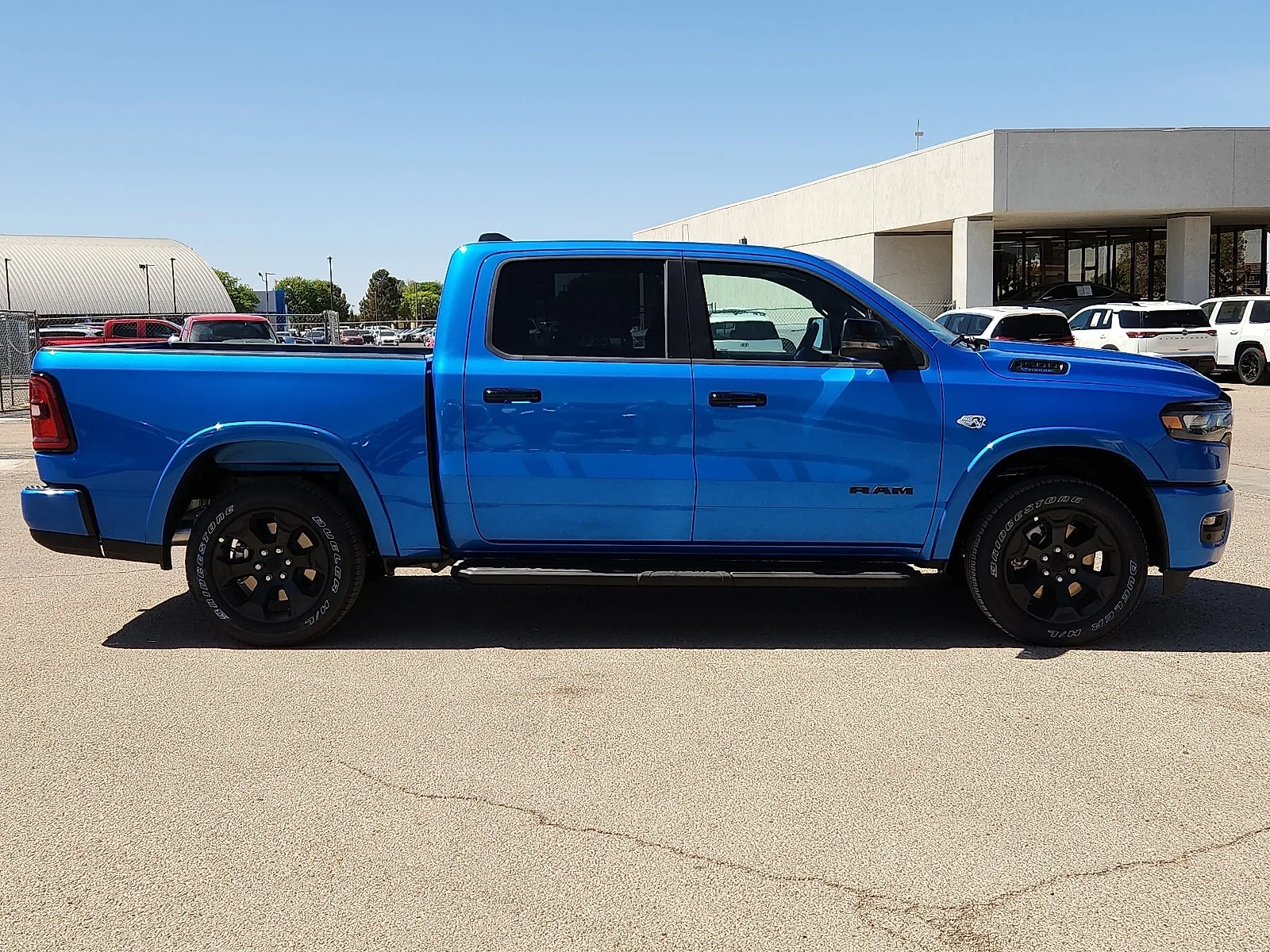 New 2026 Hydro Blue Pearl-Coat  Paint Ram LONE STAR CREW CAB 4X4 5