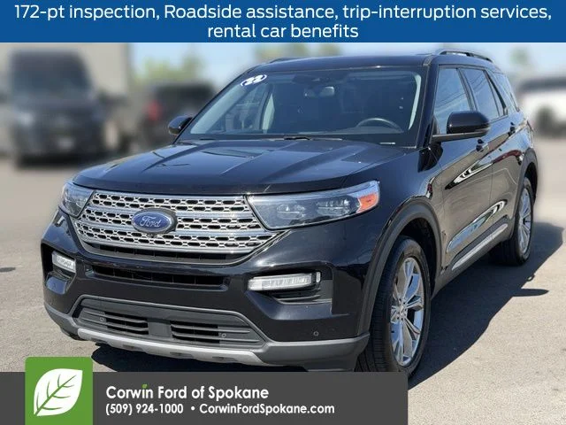 Used 2022 Agate Black Metallic Ford Limited image 6