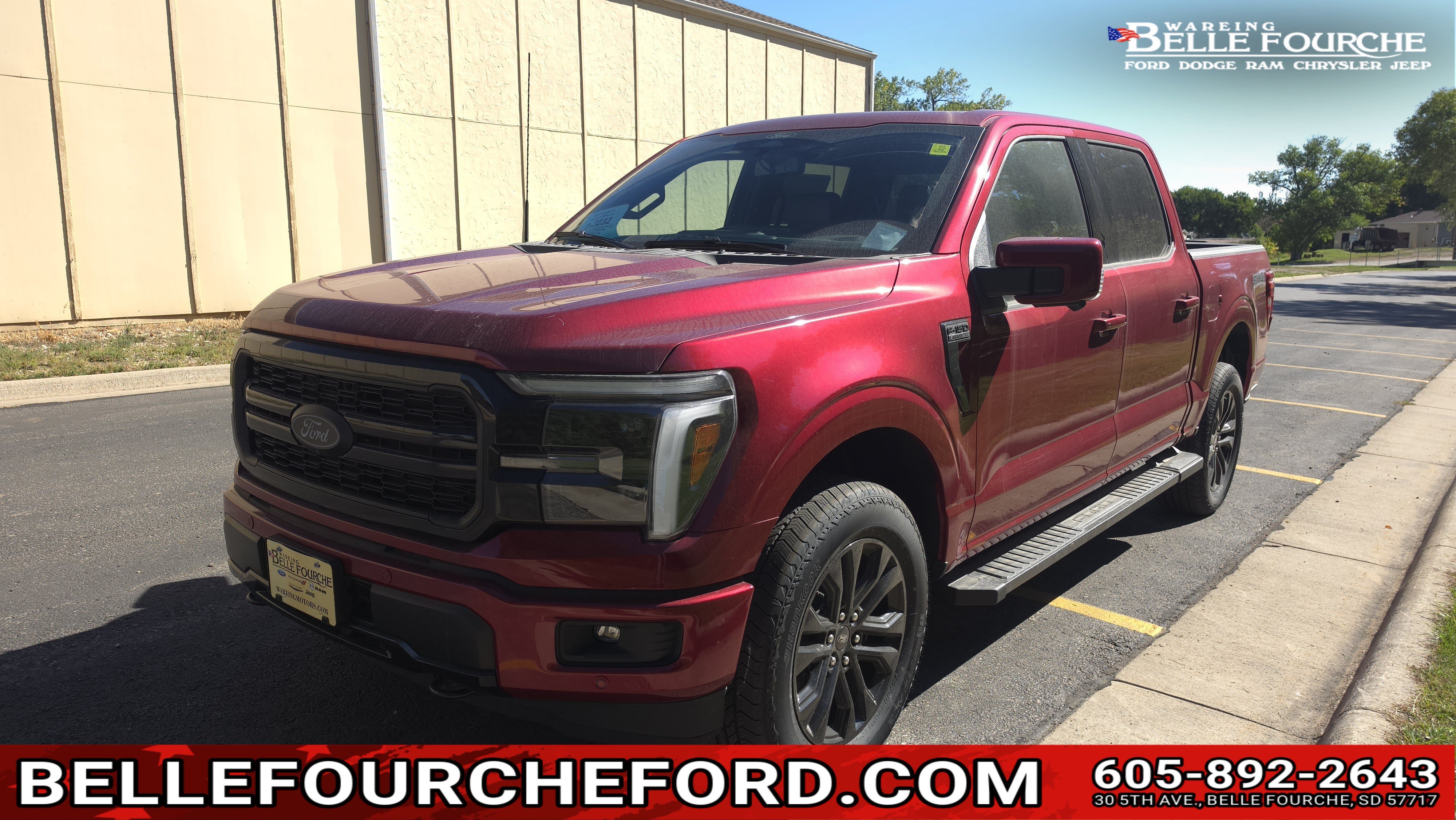 New 2026 Ruby Red Metallic Tinted Clearcoat Ford LARIAT image 1