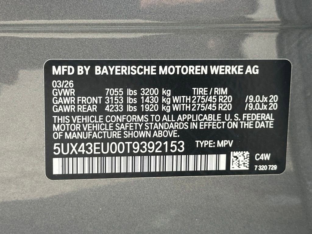 New 2026 Skyscraper Grey Metallic BMW xDrive50e image 42