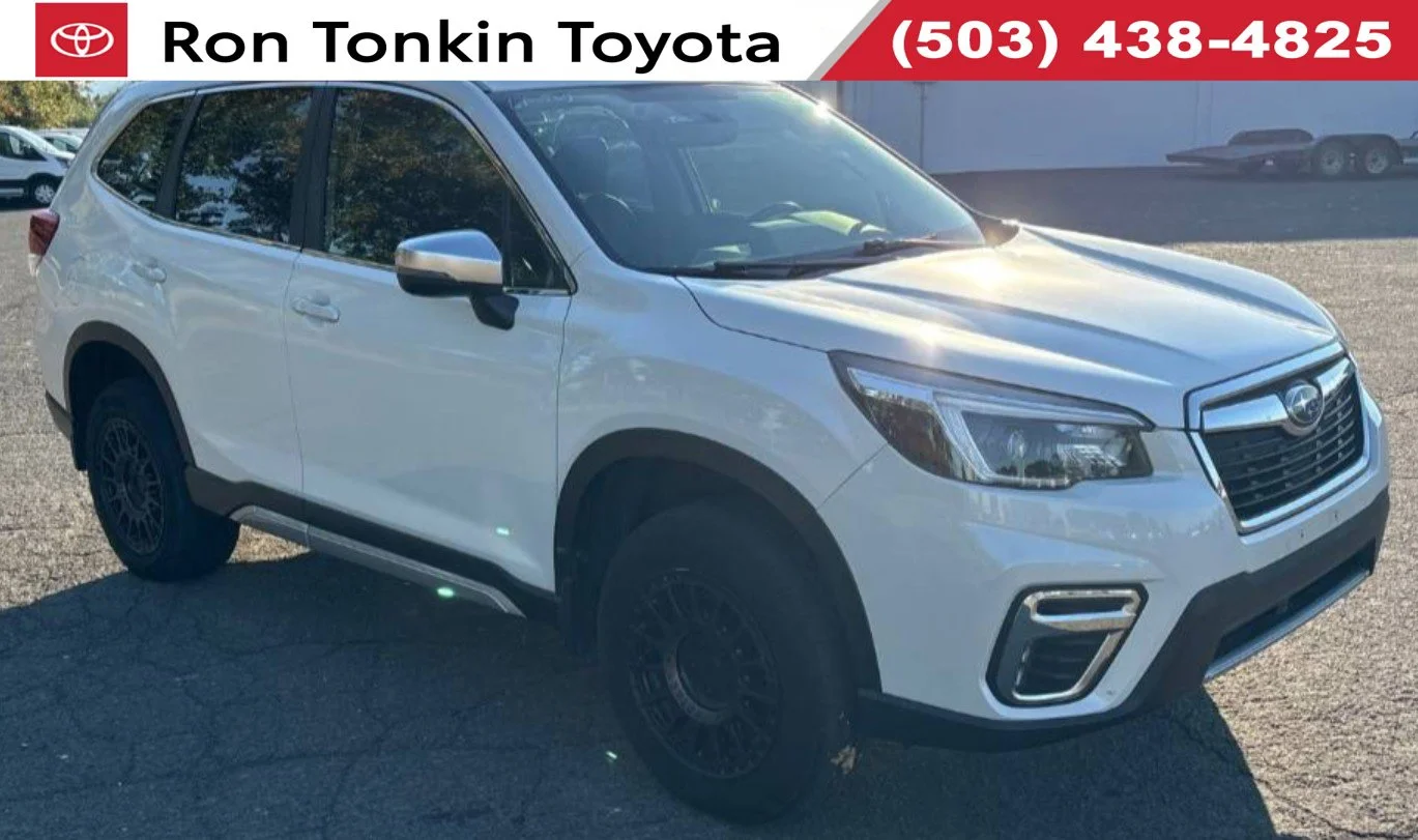 Used 2021 Crystal White Pearl Subaru Touring image 1