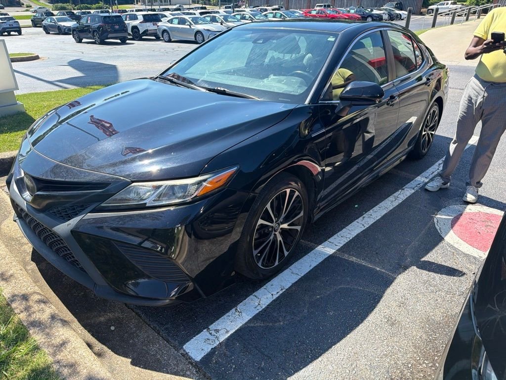 Certified Used 2020 Black Toyota SE image 1
