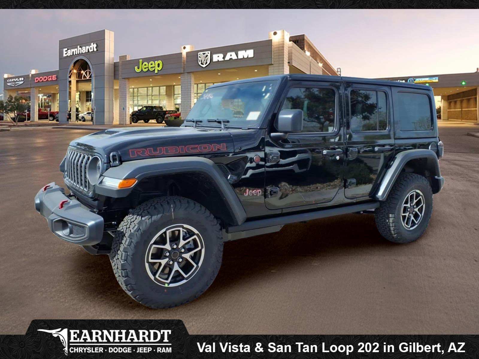 New 2026 Black Clear-Coat Exterior Paint Jeep Rubicon image 1
