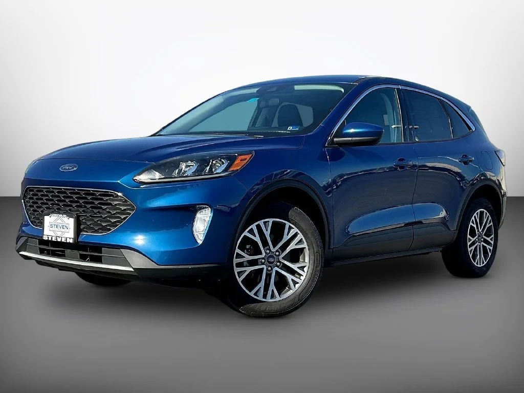 Certified Used 2022 Atlas Blue Metallic Ford SEL image 3