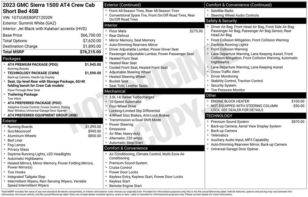 Used 2023 White GMC AT4 image 11