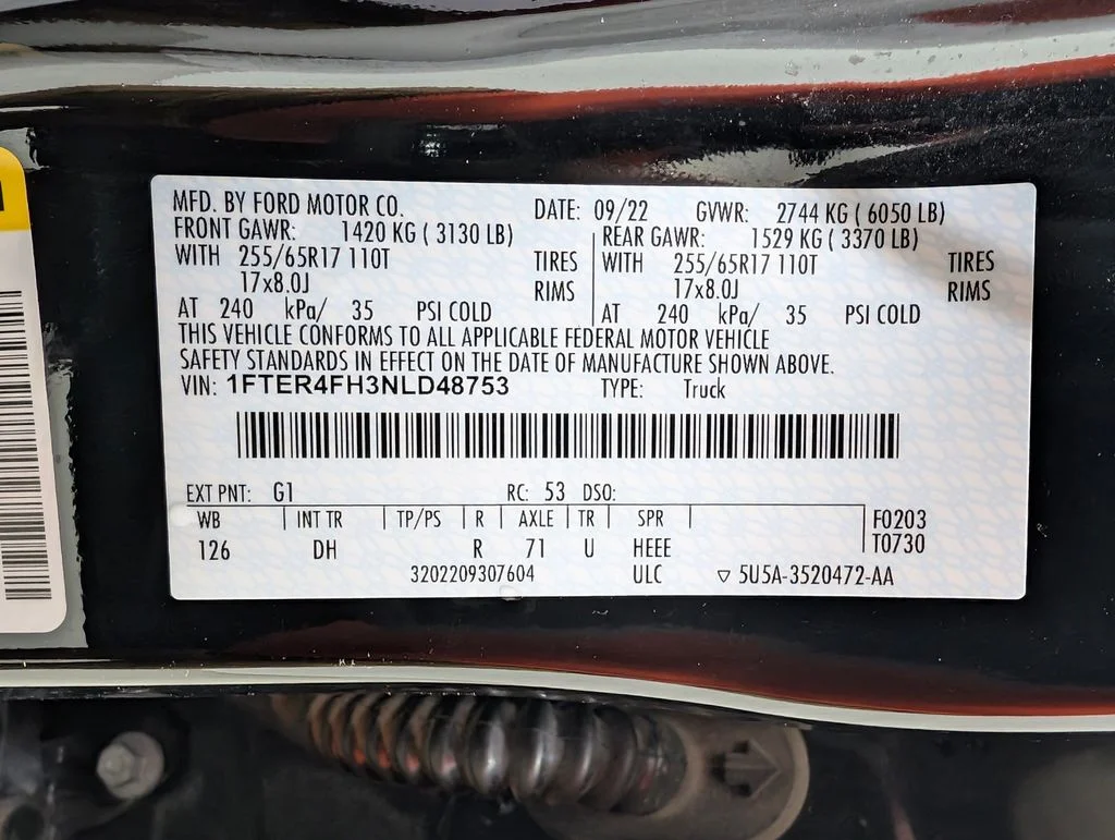 Certified Used 2022 Shadow Black Ford Lariat image 10