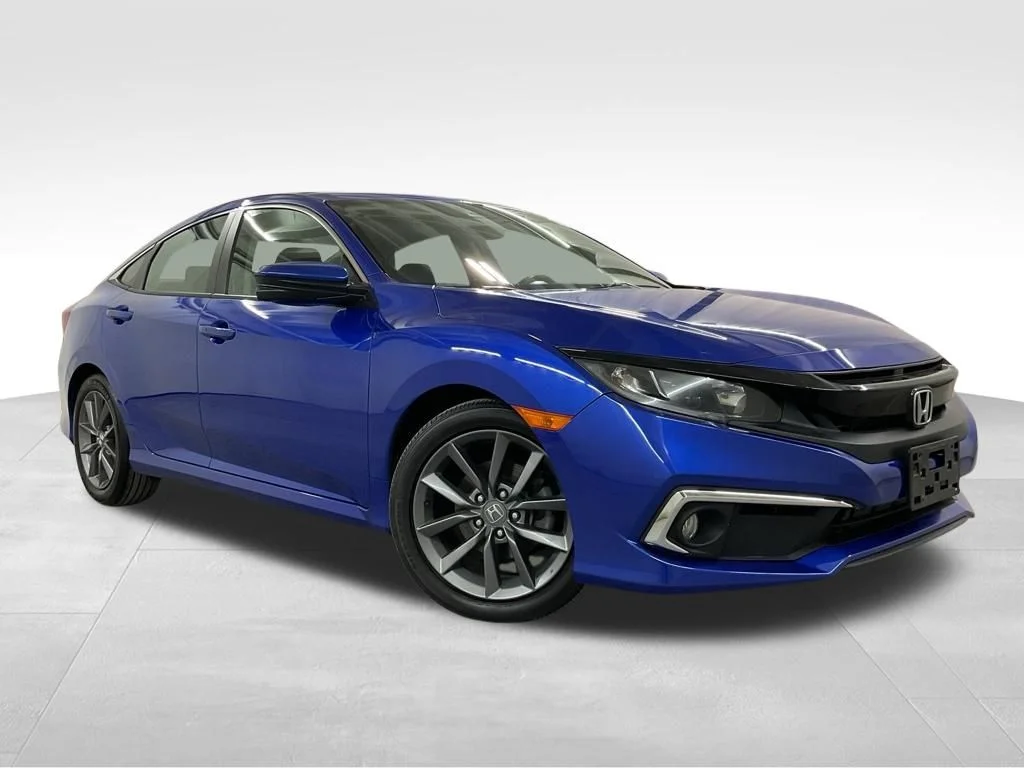 Certified Used 2019 Aegean Blue Metallic Honda EX image 4
