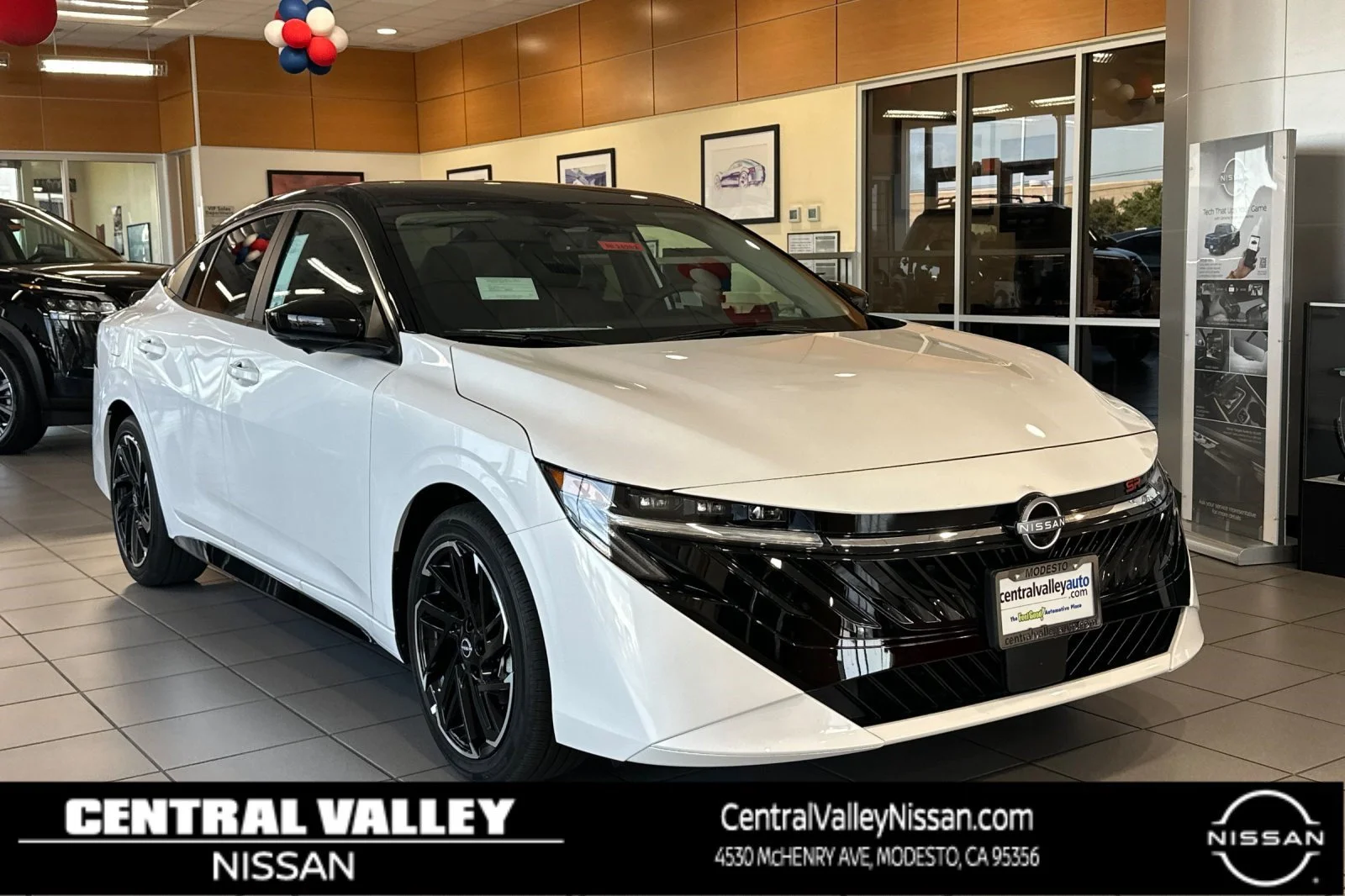 New 2026 Aspen White TriCoat / Super Black Two-tone Nissan SR image 1