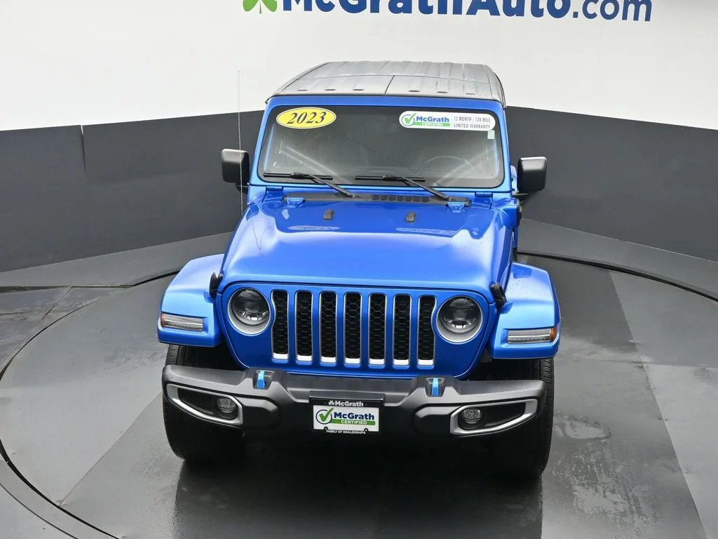 Certified Used 2023 Blue Jeep Sahara 4xe image 27