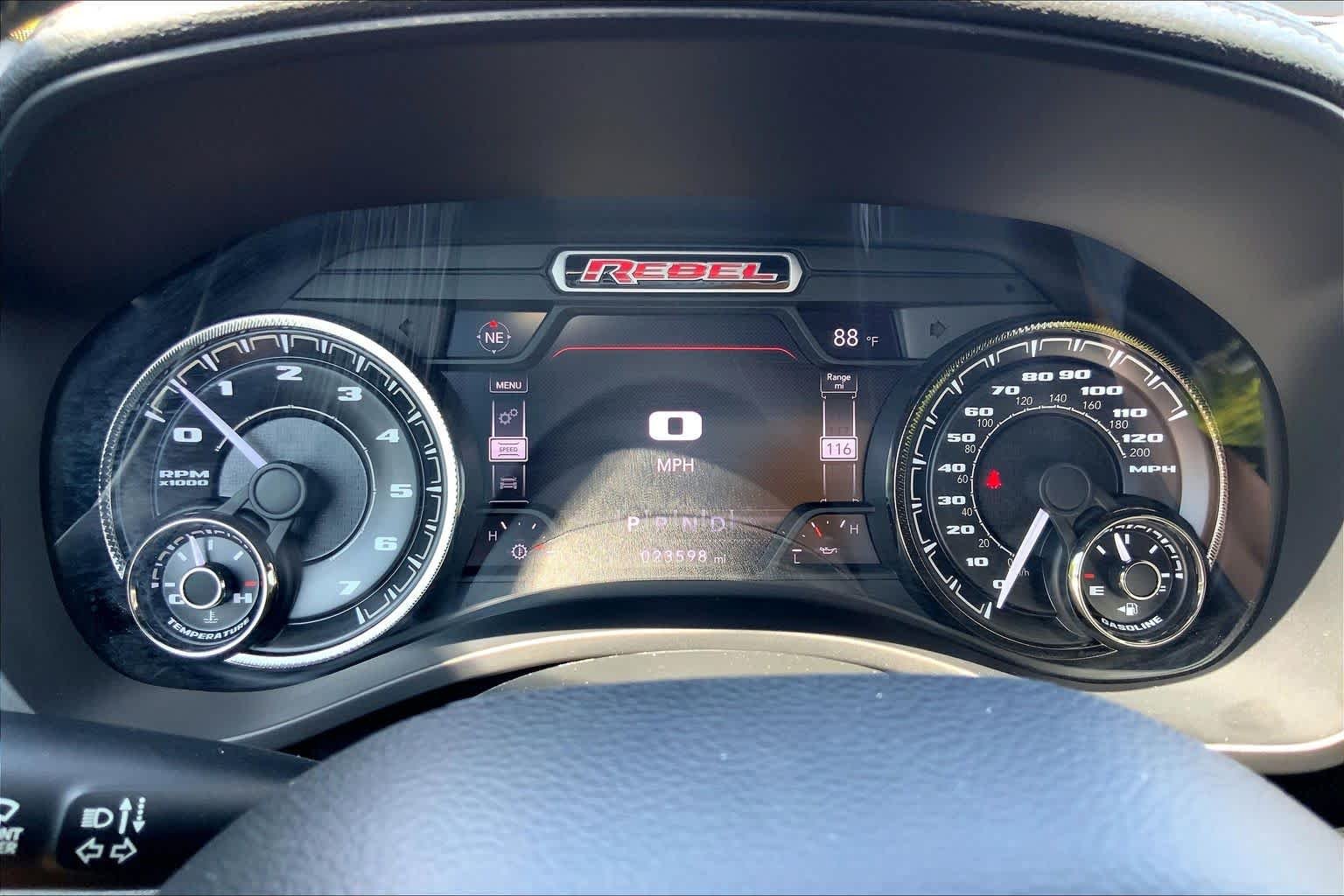 Used 2020 Flame Red Clearcoat Ram Rebel image 25