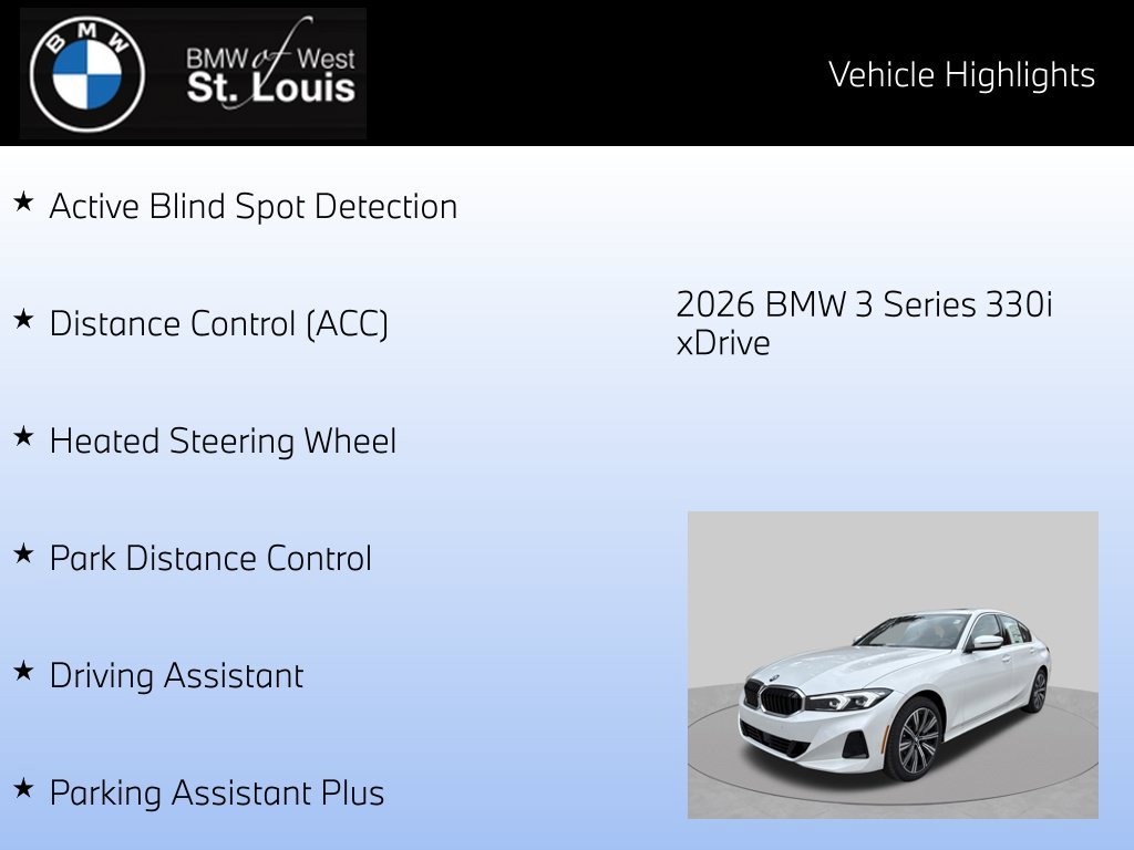 Certified Used 2026 White BMW 330i xDrive image 16