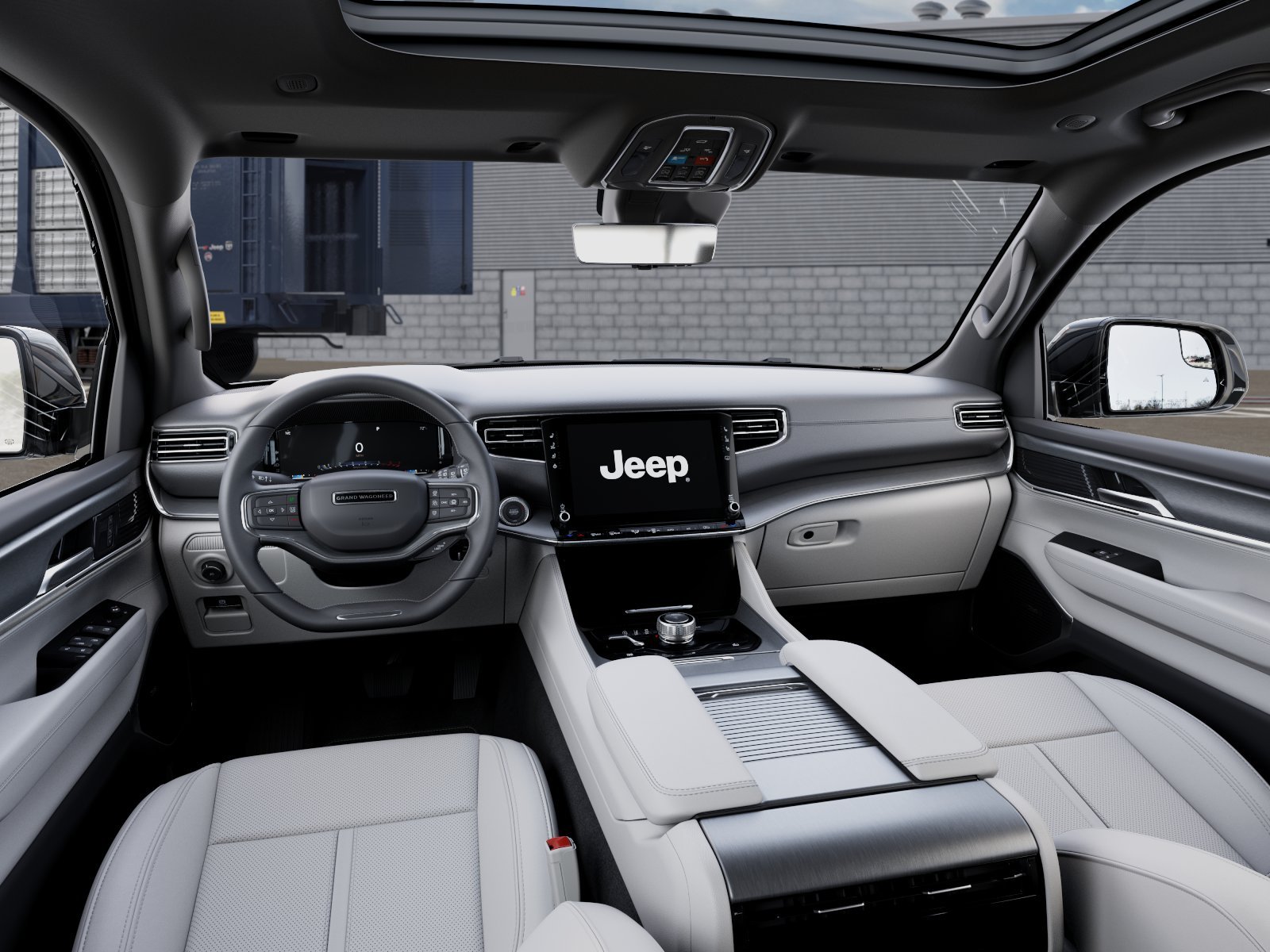 New 2026 Bright White Clear-Coat Exterior Paint Jeep Grand Wagoneer image 8