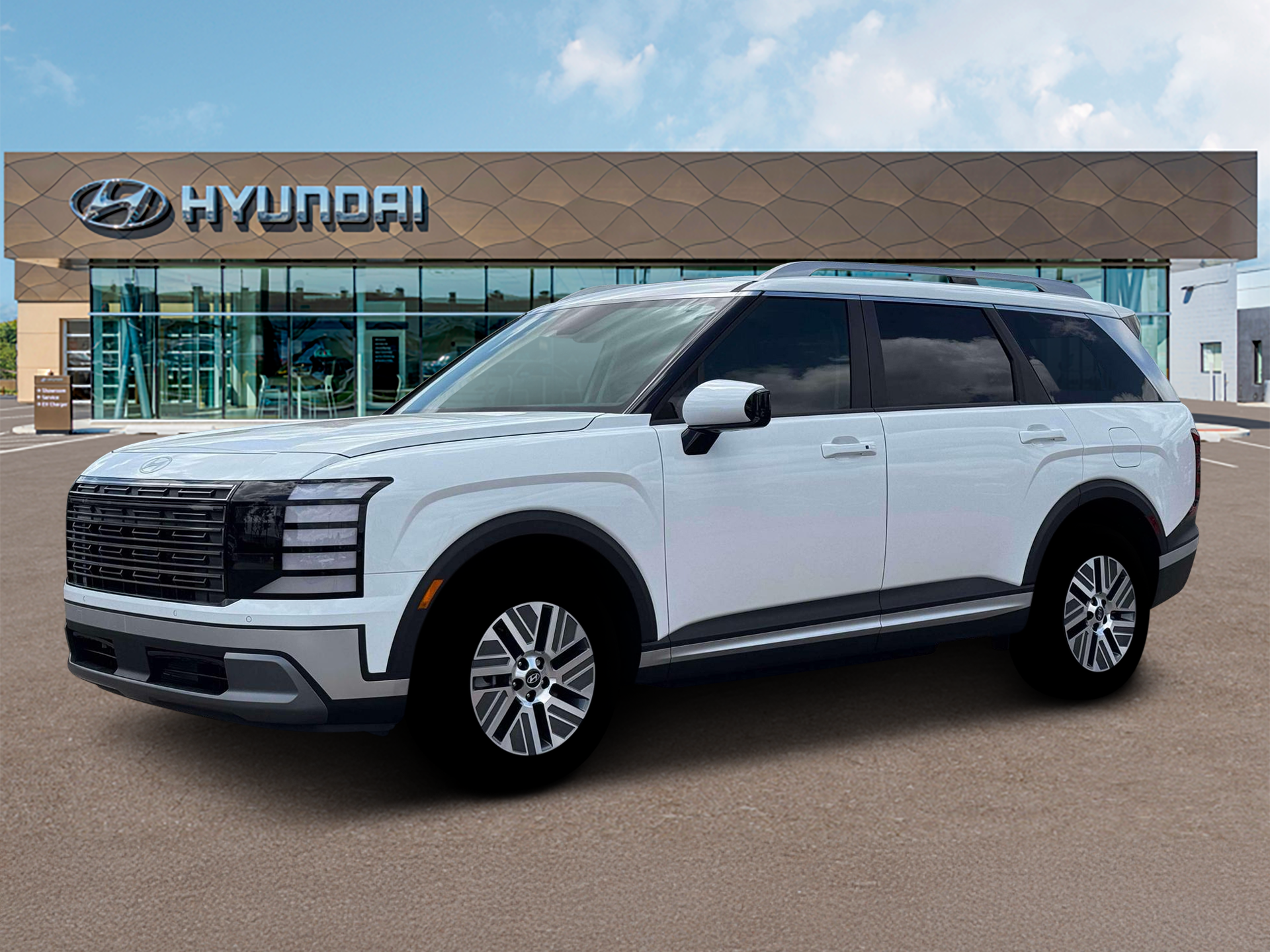 New 2026 White Hyundai Blue SEL 7P image 2