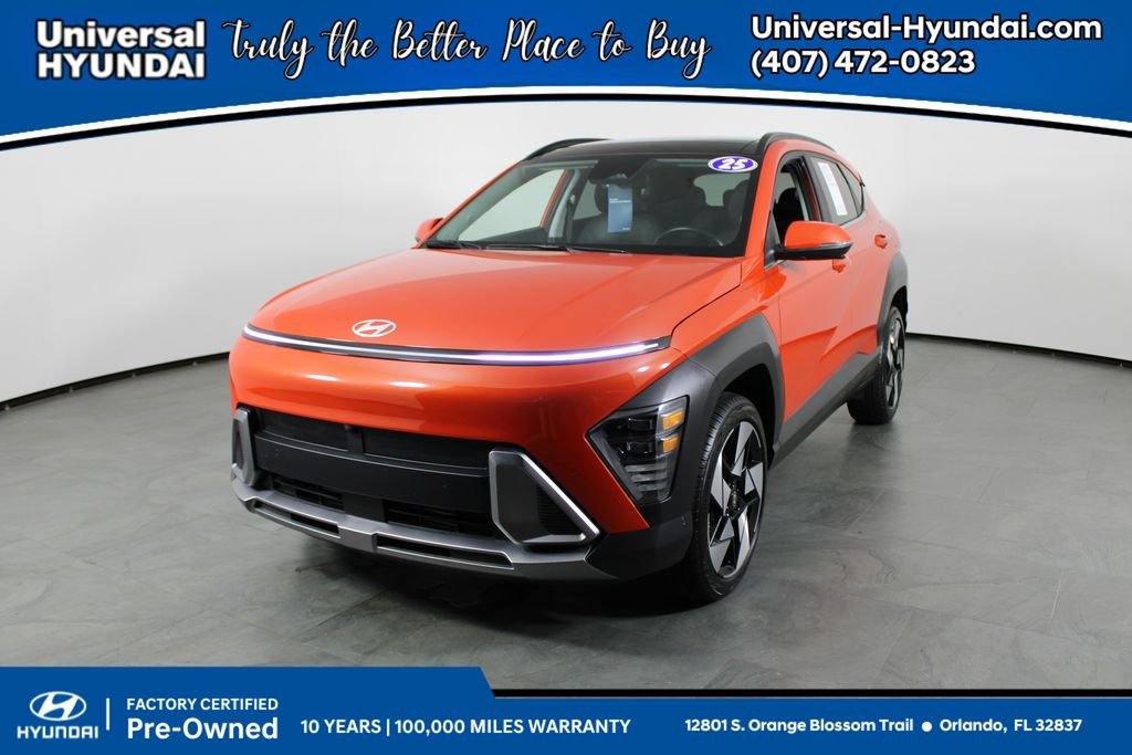 Certified Used 2025 Orange Hyundai Limited image 1