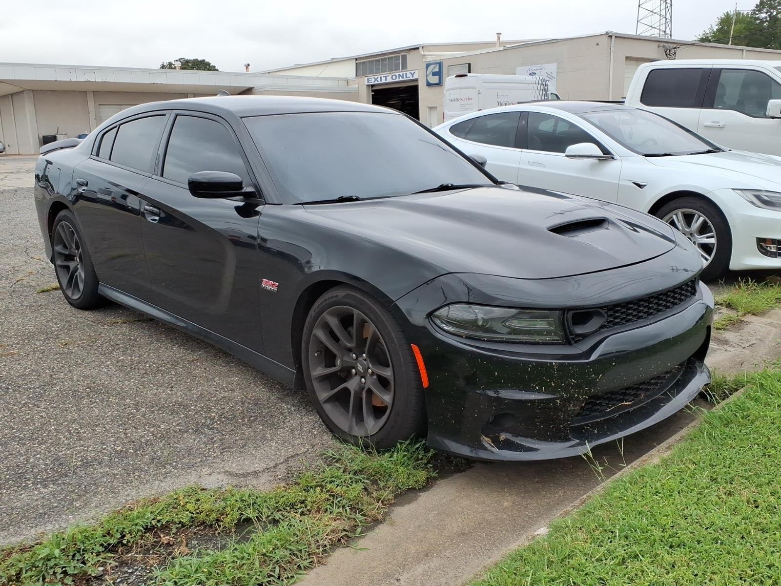 Used 2020 Pitch Black Clearcoat Dodge Scat Pack image 3