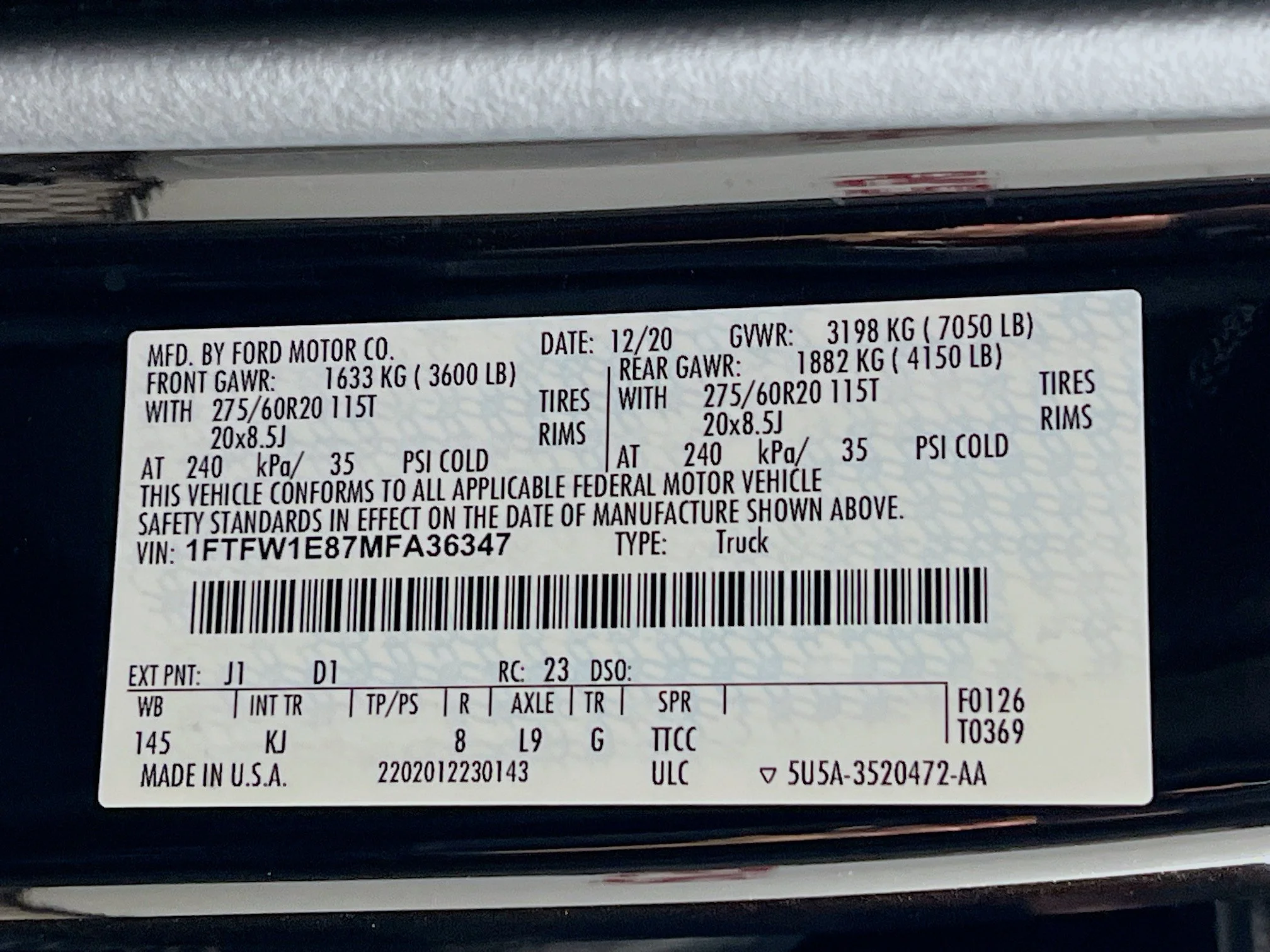 Used 2021 Kodiak Brown Metallic Ford LARIAT image 31