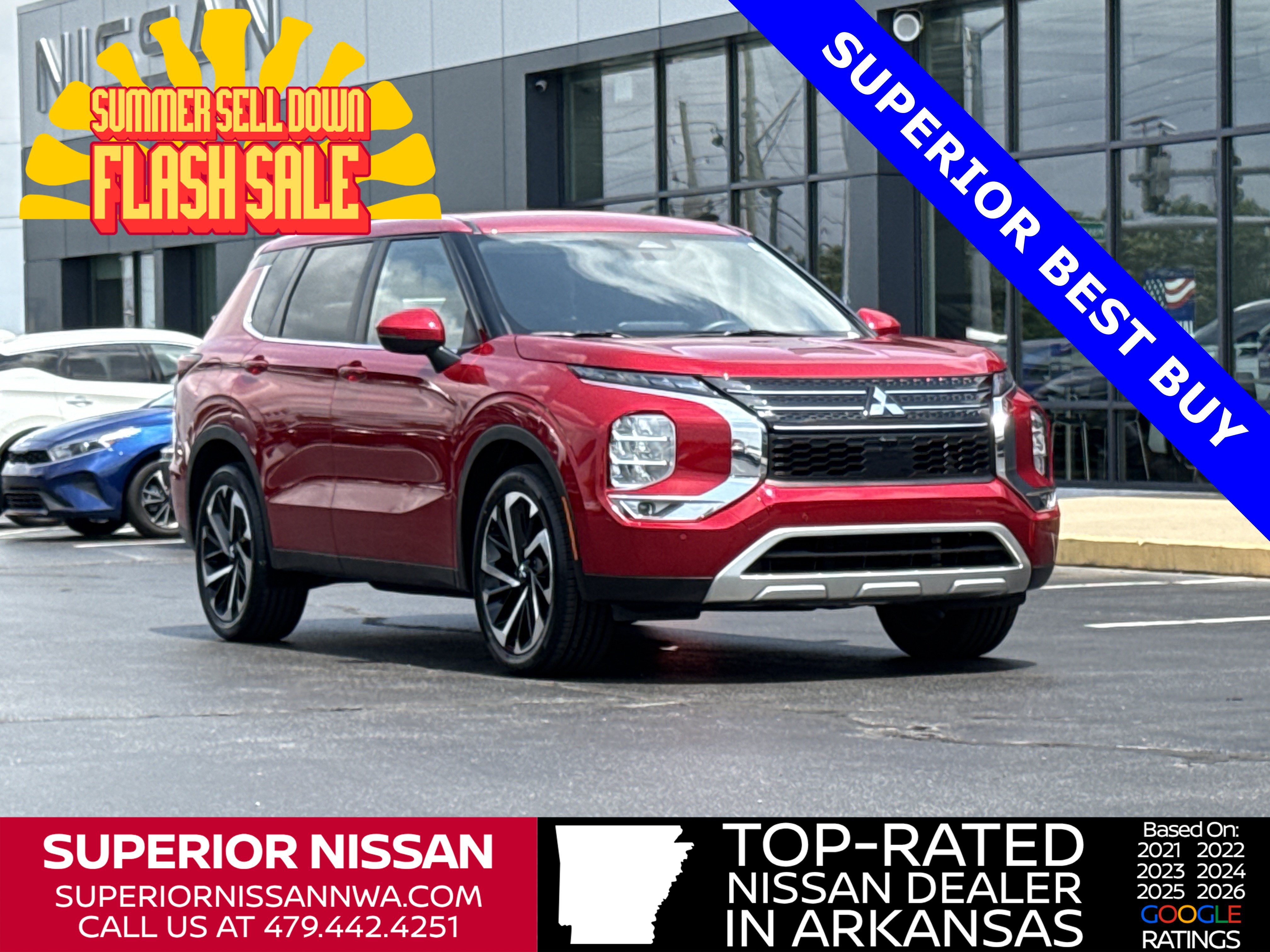 Used 2023 Red Diamond Mitsubishi SE image 1