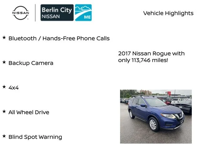 Used 2017 Caspian Blue Nissan SV image 7