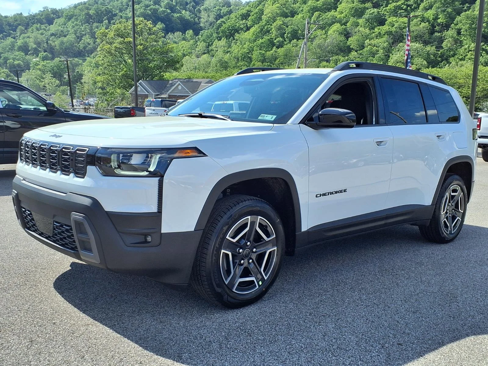 New 2026 Bright White Clear-Coat Exterior Paint Jeep Laredo image 3