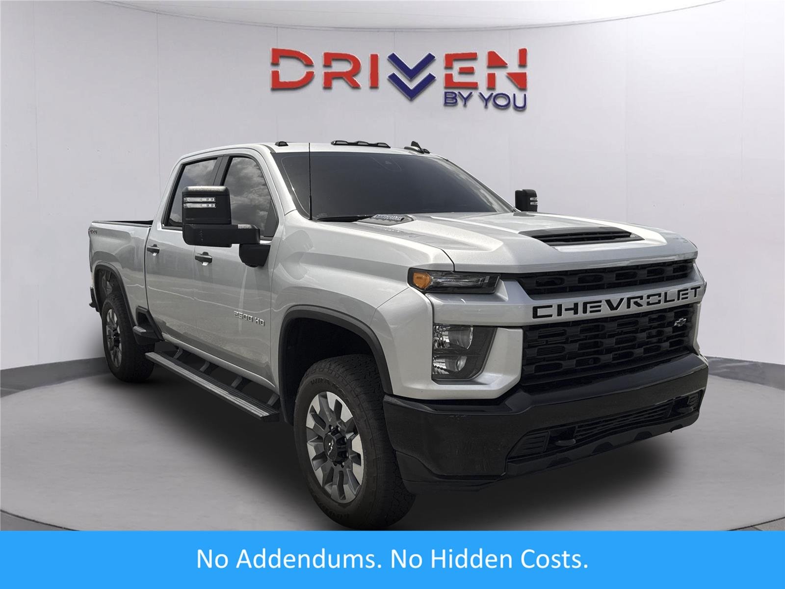 Certified Used 2021 SILVER ICE METALLIC Chevrolet Custom image 1