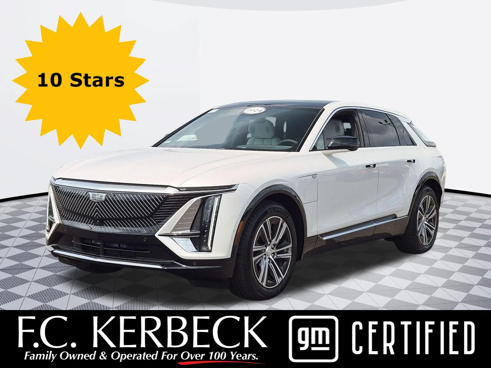 Used 2024 Crystal White Tricoat Cadillac Luxury 2 image 1