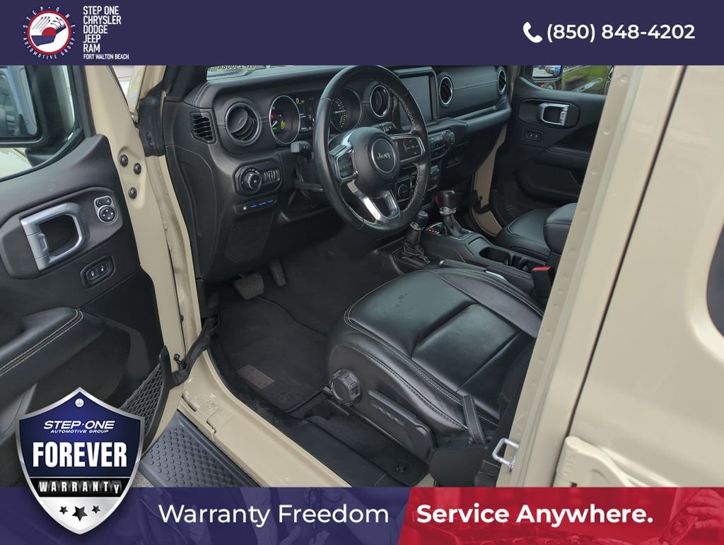 Used 2022 Beige Jeep Unlimited Sahara 4xe image 10