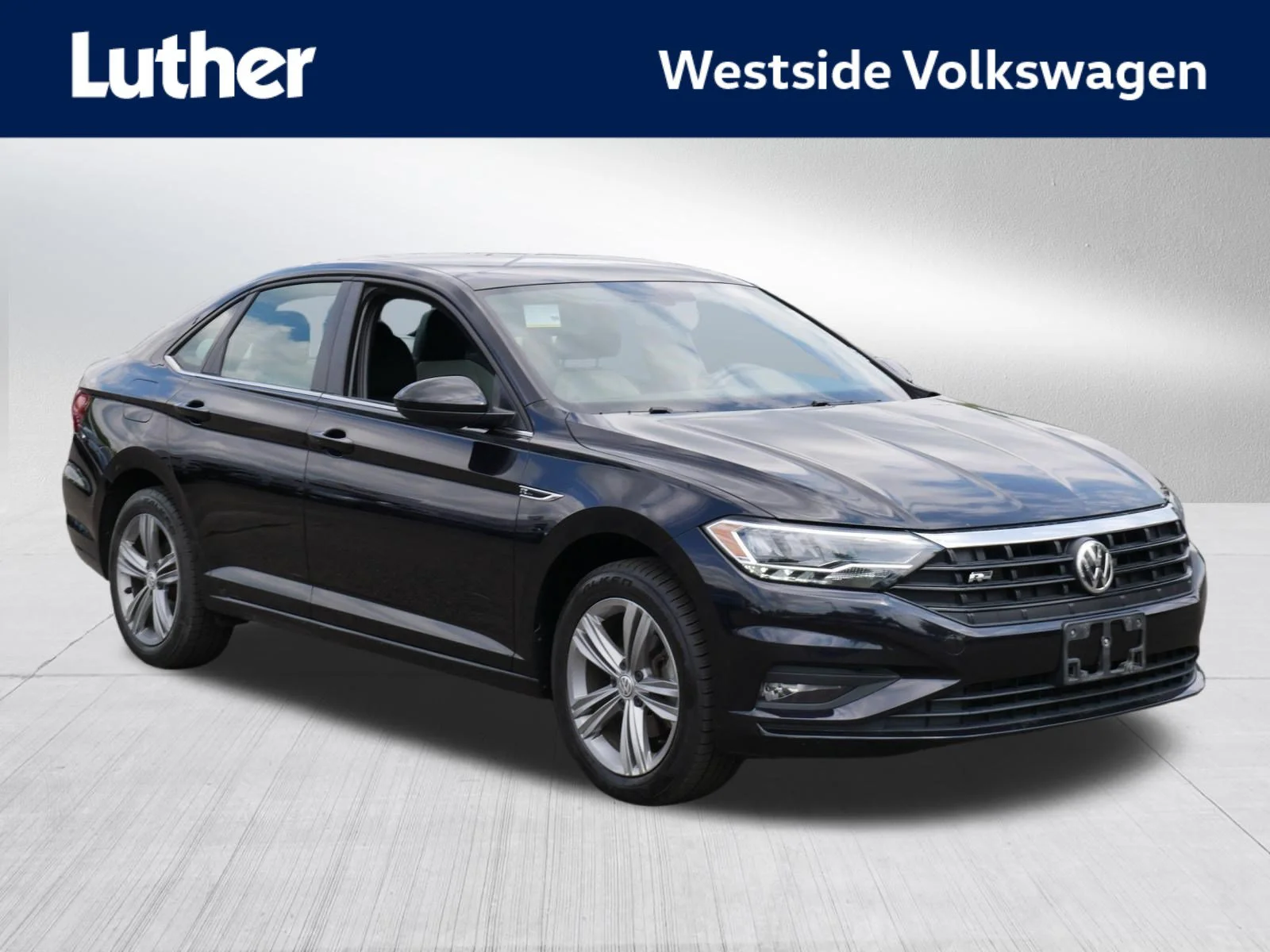 Used 2019 Deep Black Pearl Volkswagen R-Line image 1