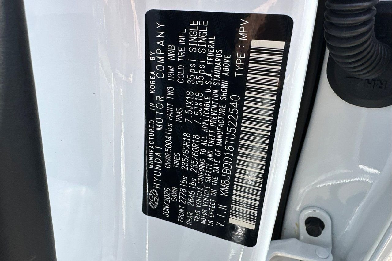 New 2026 White Hyundai SEL AWD image 26