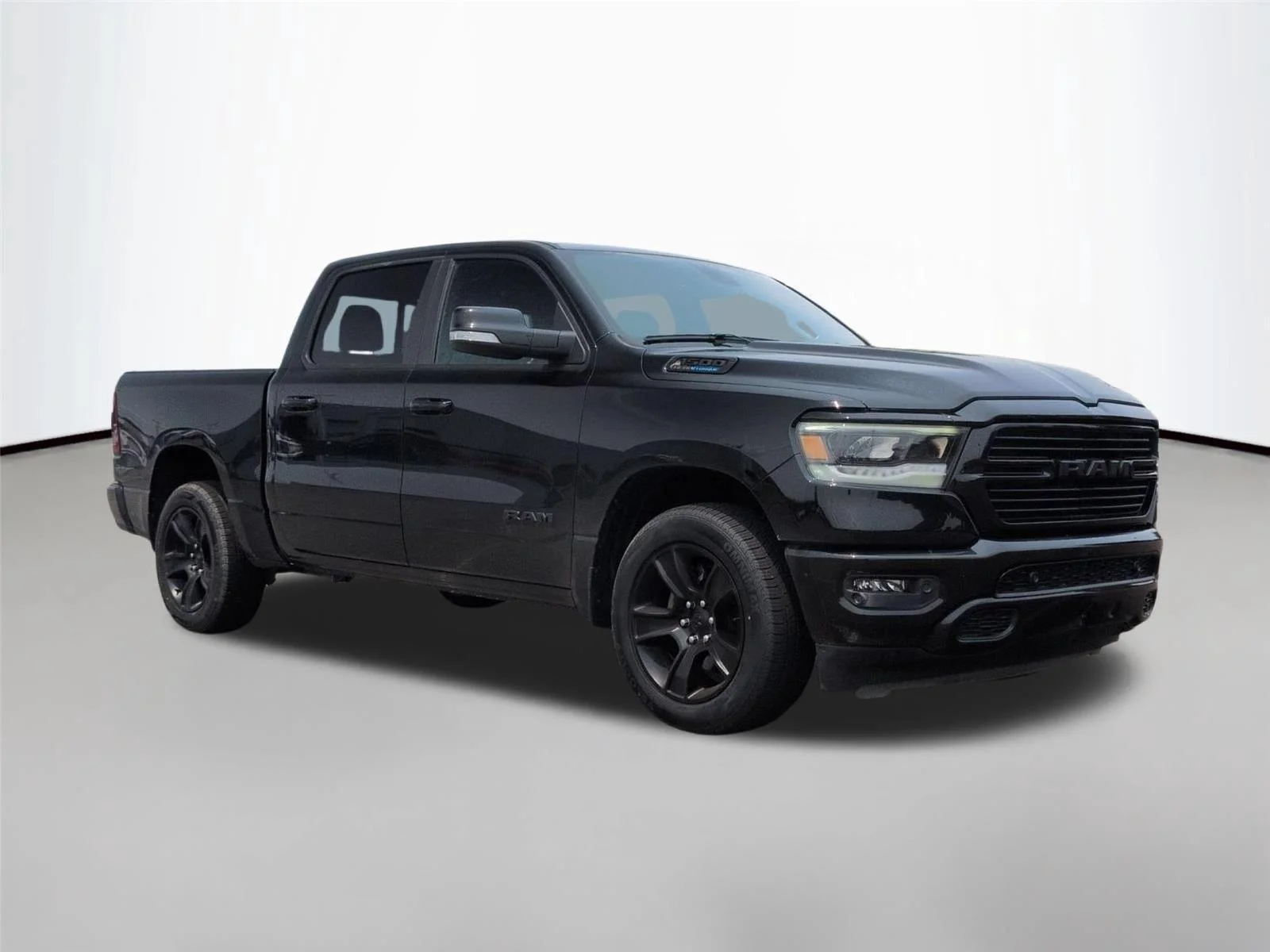 Used 2021 Diamond Black Crystal Pearlcoat Ram Big Horn image 7