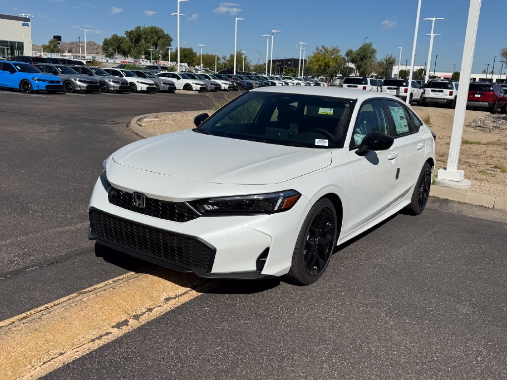 New 2026 Platinum White Pearl Honda Sport image 1