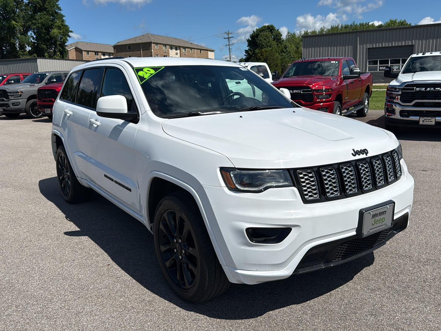 Used 2020 Bright White Clearcoat Jeep Altitude image 2