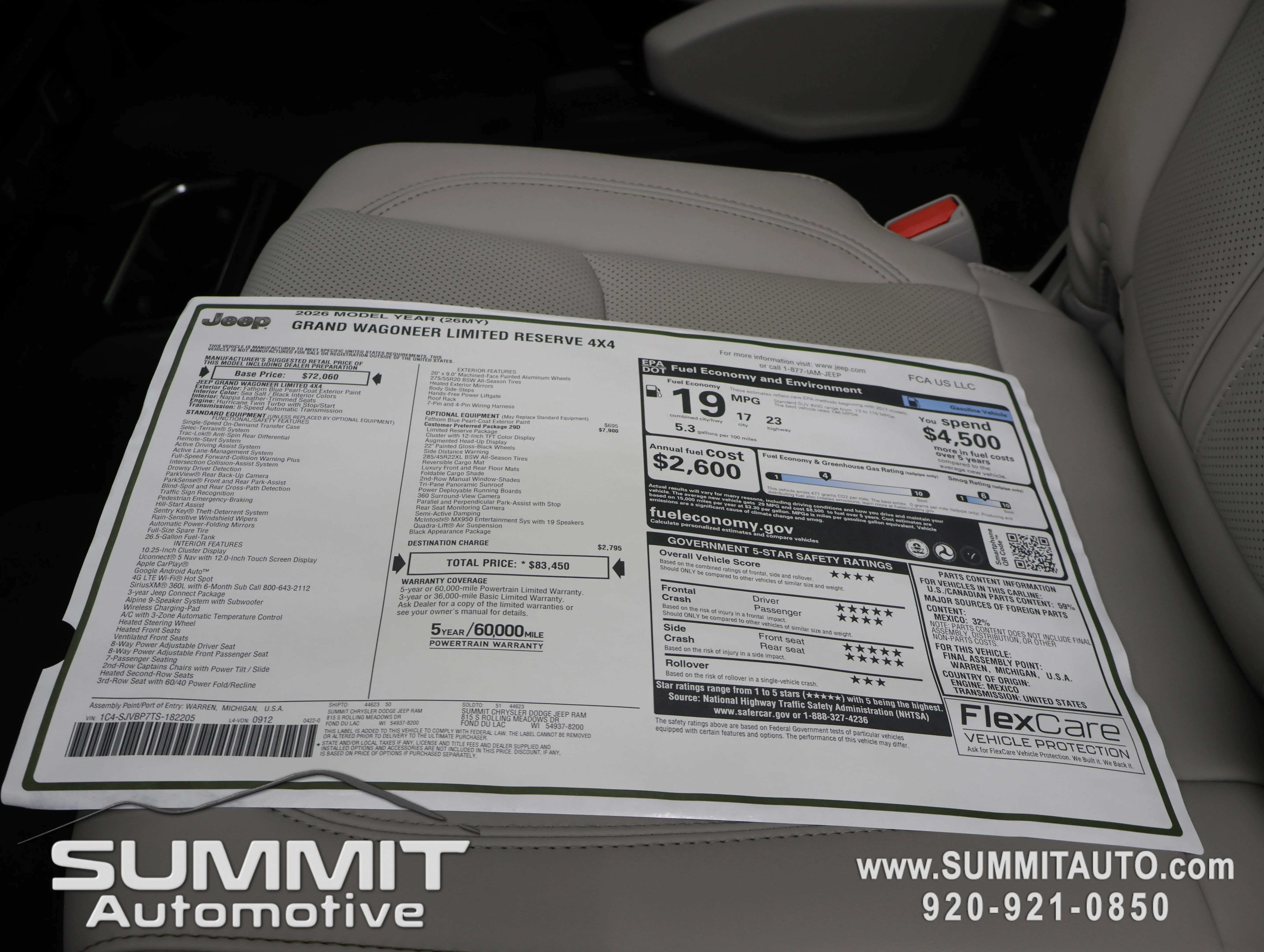 New 2026 Fathom Blue Pearl-Coat Exterior Paint (Late Availability) Jeep Limited Reserve image 42