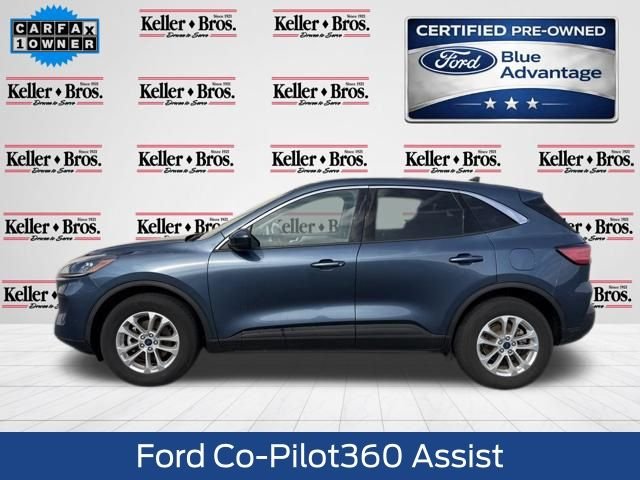 Certified Used 2020 Blue Metallic Ford SE image 4
