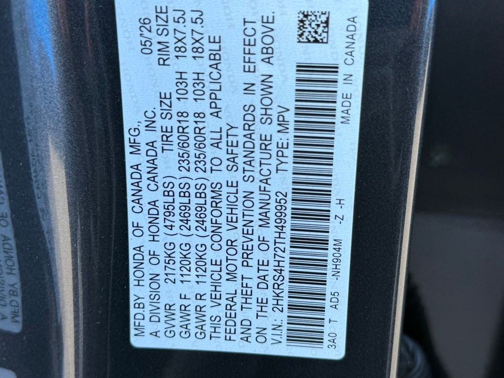 Certified Used 2026 Meteorite Gray Metallic Honda AWD EX-L image 29