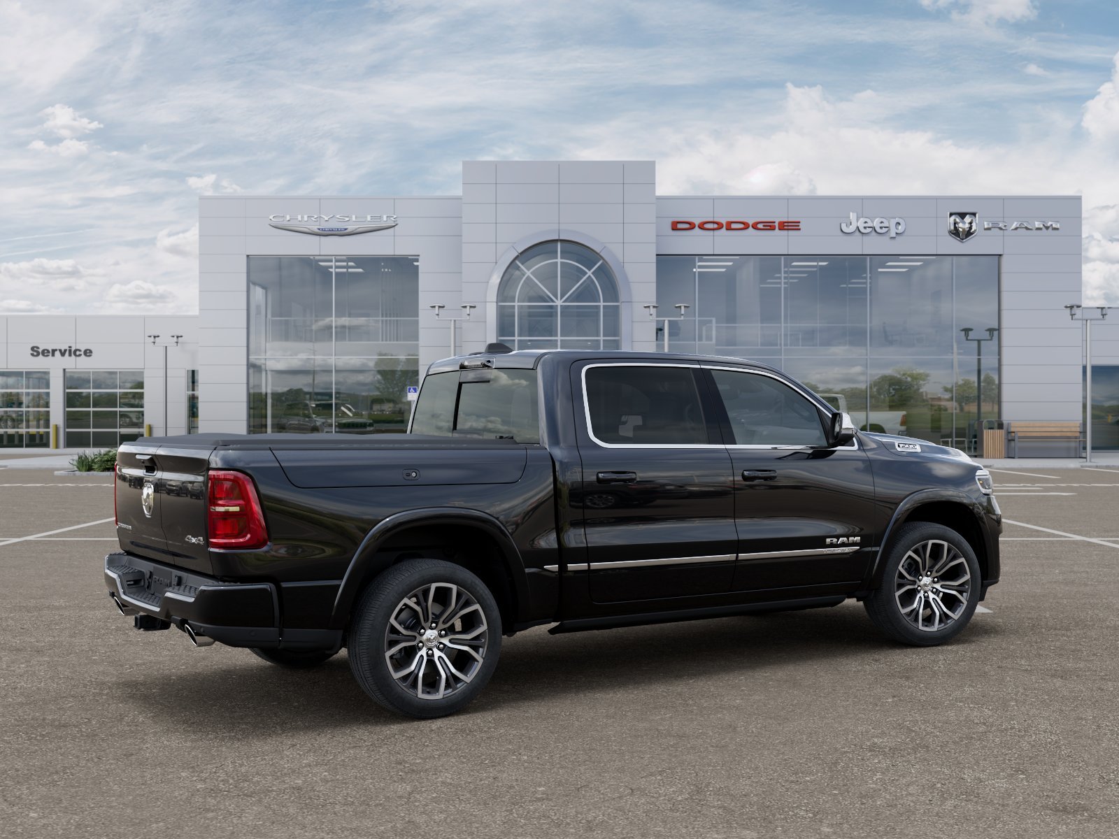 New 2026 Diamond Black Crystal Pearl-Coat Exterior Paint RAM Tungsten image 19