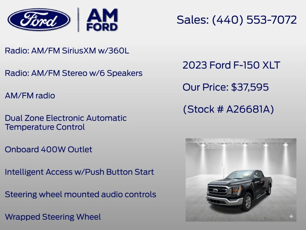 Used 2023 Black Metallic Ford XLT image 27