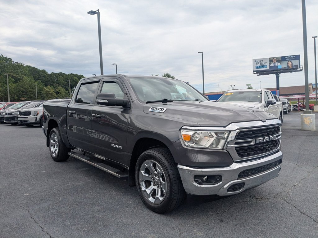 Used 2022 Granite Crystal Metallic Clearcoat Ram Big Horn image 3