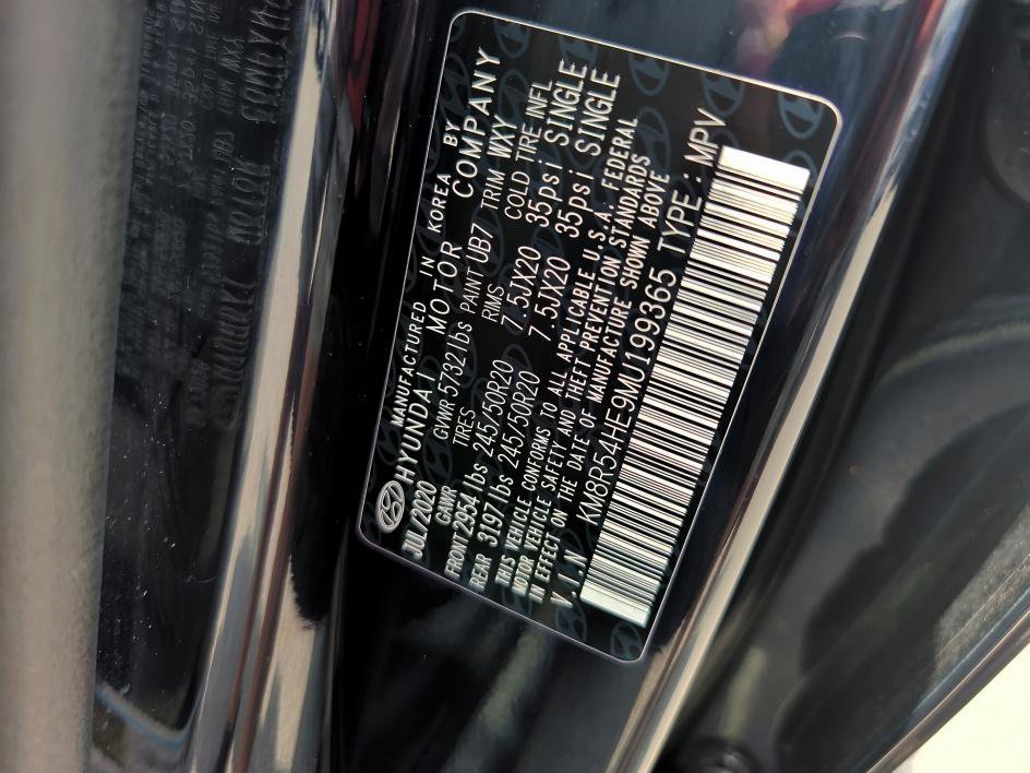 Used 2021 Moonlight Cloud Hyundai Limited image 32