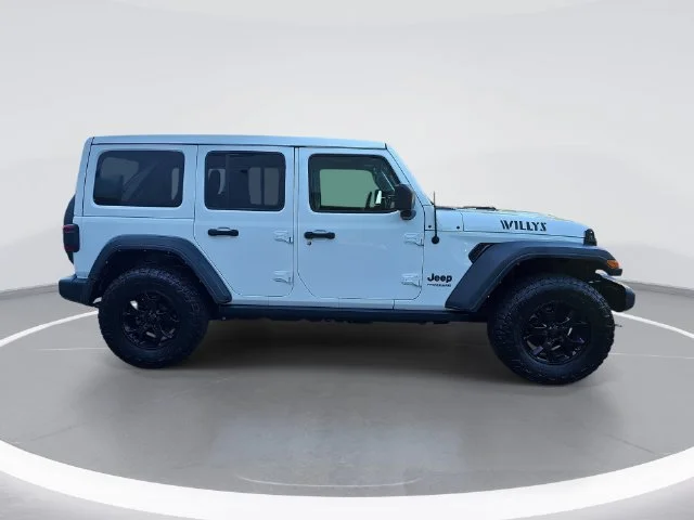 Used 2021 White Jeep Unlimited Willys image 2