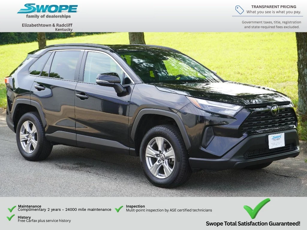 Used 2024 Midnight Black Metallic Toyota XLE image 1
