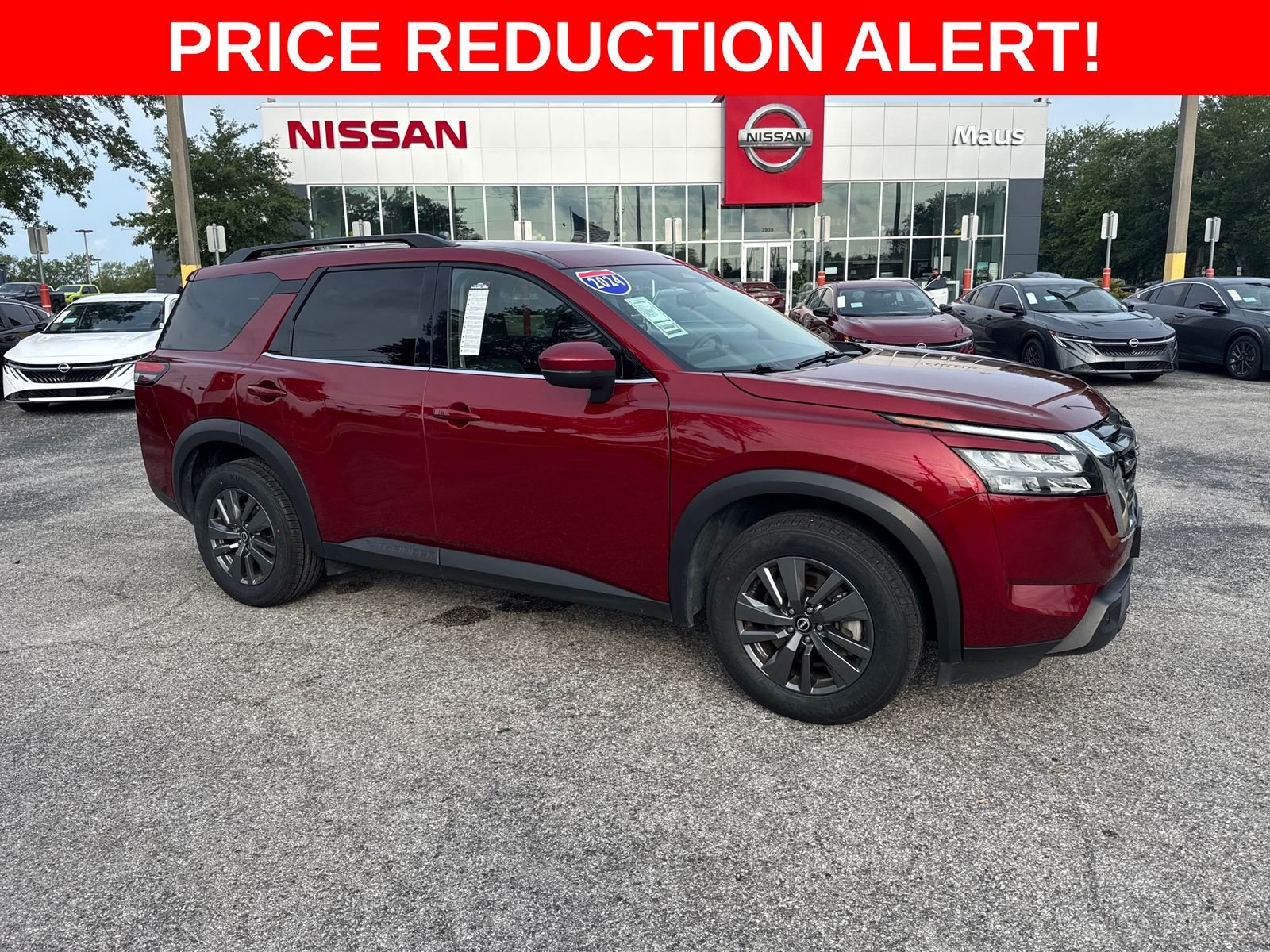 Certified Used 2024 Red Nissan SV image 1