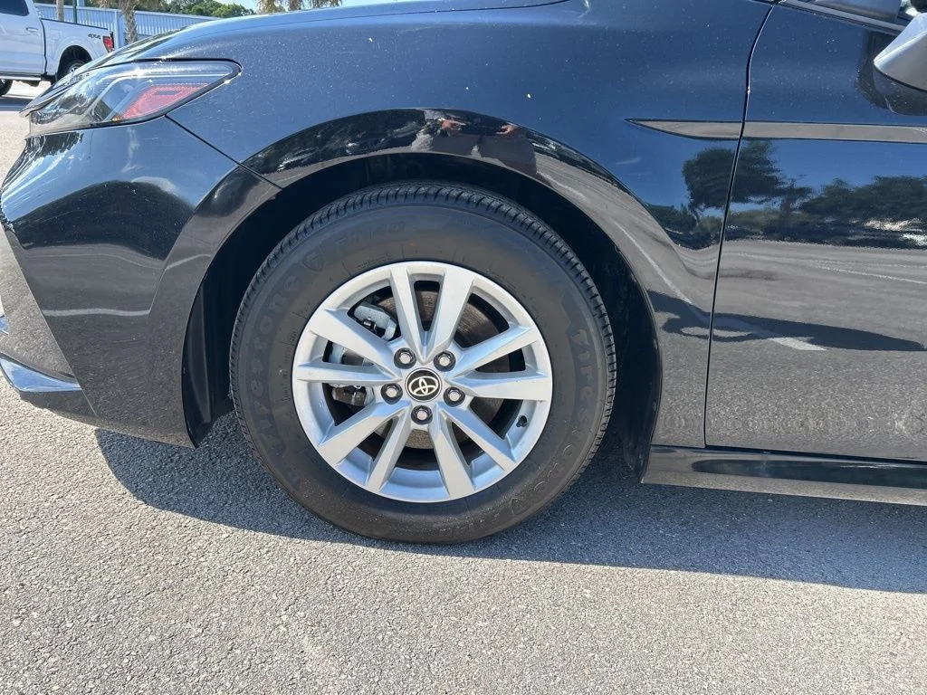 Used 2025 Midnight Black Metallic Toyota LE image 49