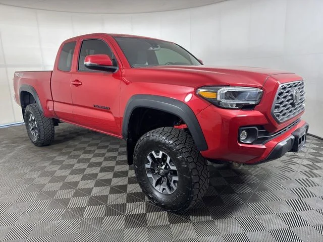 Certified Used 2022 Barcelona Red Metallic Toyota TRD Off-Road image 1