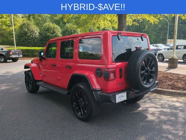 Used 2025 Red Jeep Sahara 4xe image 3