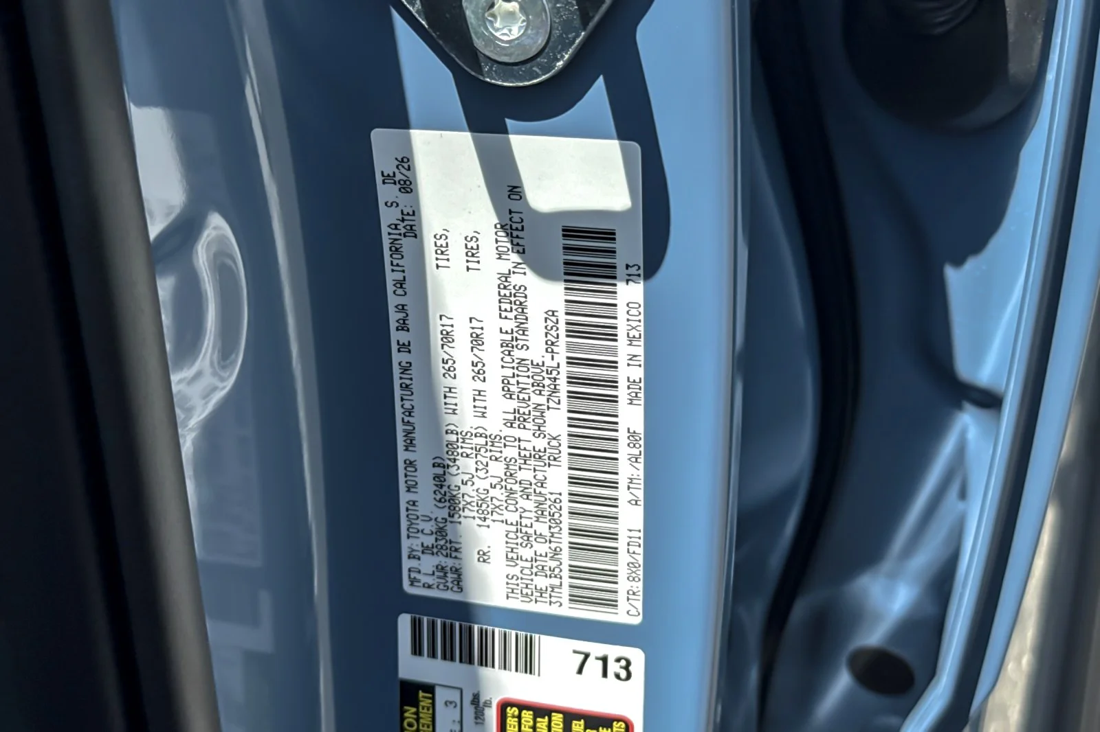 New 2026 Heritage Blue Toyota  TRD Off-Road image 26