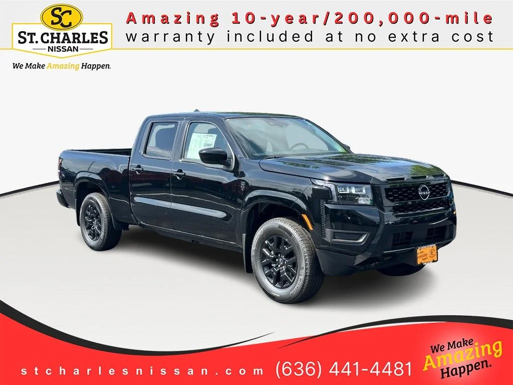 New 2026 Super Black Nissan Crew Cab SV Long Bed image 1